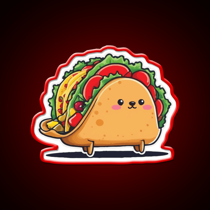 Kawaii Taco Cinco De Mayo Aesthetic Food Taco Led Neon Sign Rgb Color - Shineneon