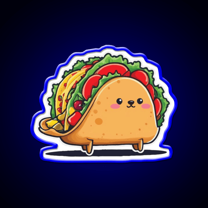 Kawaii Taco Cinco De Mayo Aesthetic Food Taco Led Neon Sign Rgb Color - Shineneon