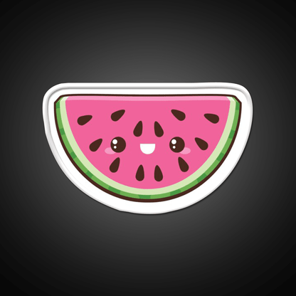 Kawaii Watermelon Slice Snack Food Led Neon Sign Rgb Color - Shineneon
