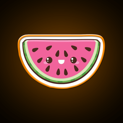 Kawaii Watermelon Slice Snack Food Led Neon Sign Rgb Color - Shineneon