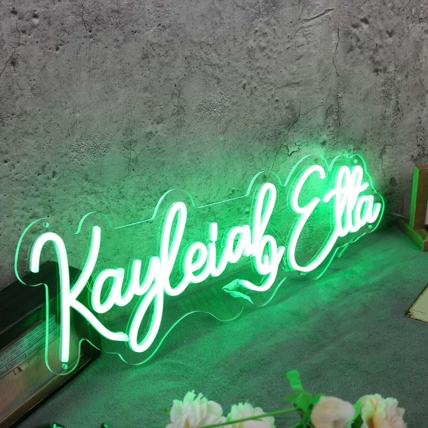 Kayleigh Etta Green Led Neon Sign - Shineneon