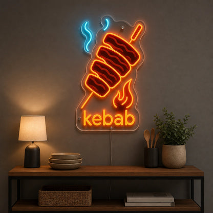 Kebab Spit LED Neon Sign size image