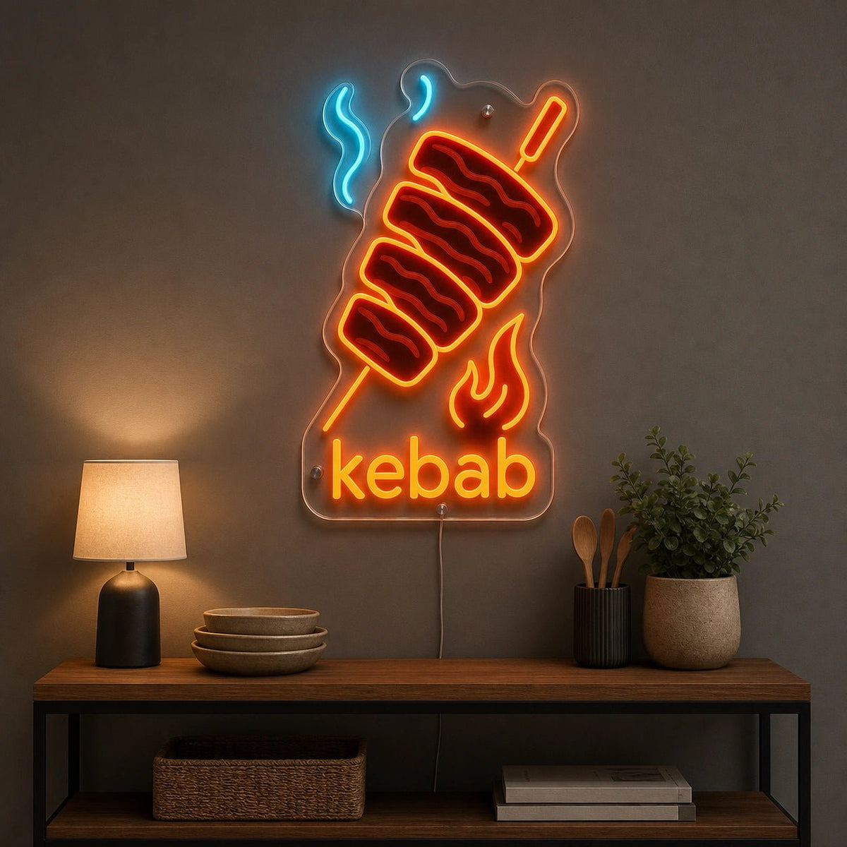 Kebab Spit LED Neon Sign - Shineneon