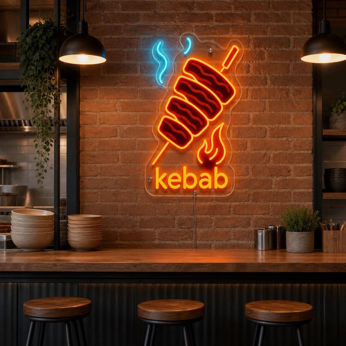 Kebab Spit LED Neon Sign - Shineneon
