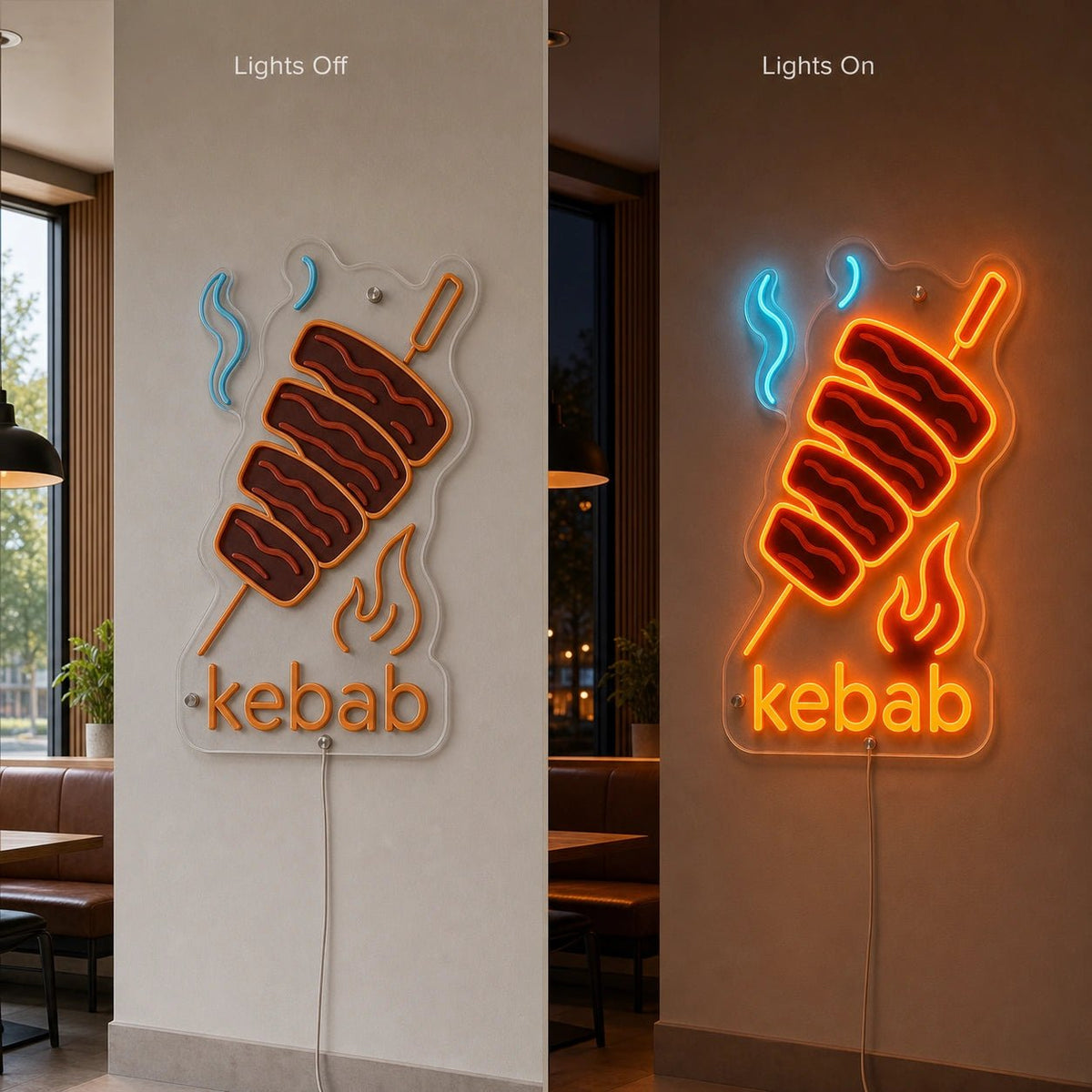 Kebab Spit LED Neon Sign - Shineneon