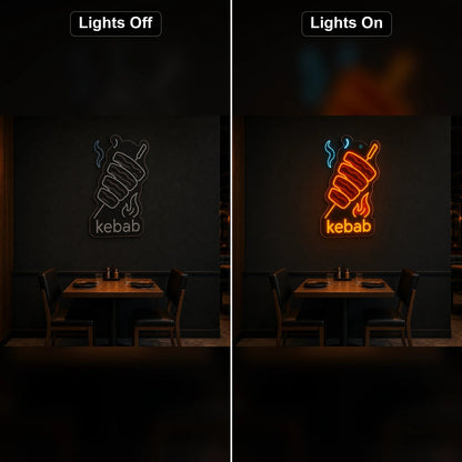 Kebab Spit LED Neon Sign Home Garage Wall Decoration - Shineneon