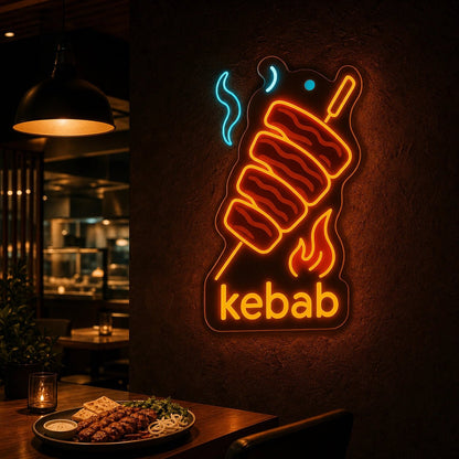 Kebab Spit LED Neon Sign Home Garage Wall Decoration - Shineneon