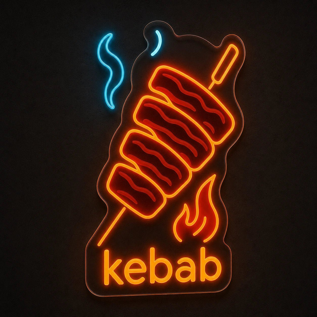 Kebab Spit LED Neon Sign Man Cave Neon Sign - Shineneon