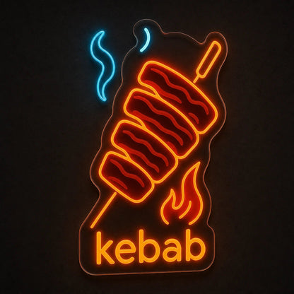 Kebab Spit LED Neon Sign Man Cave Neon Sign - Shineneon