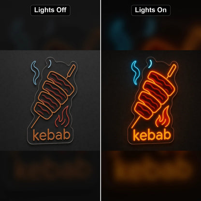 Kebab Spit LED Neon Sign Man Cave Neon Sign - Shineneon