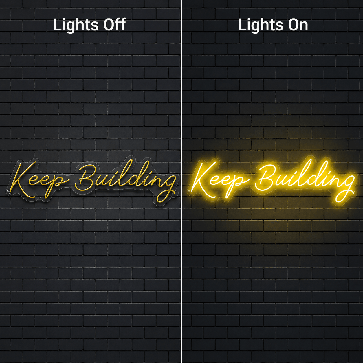 Keep Building Wall Decor LED Neon Sign - Shineneon