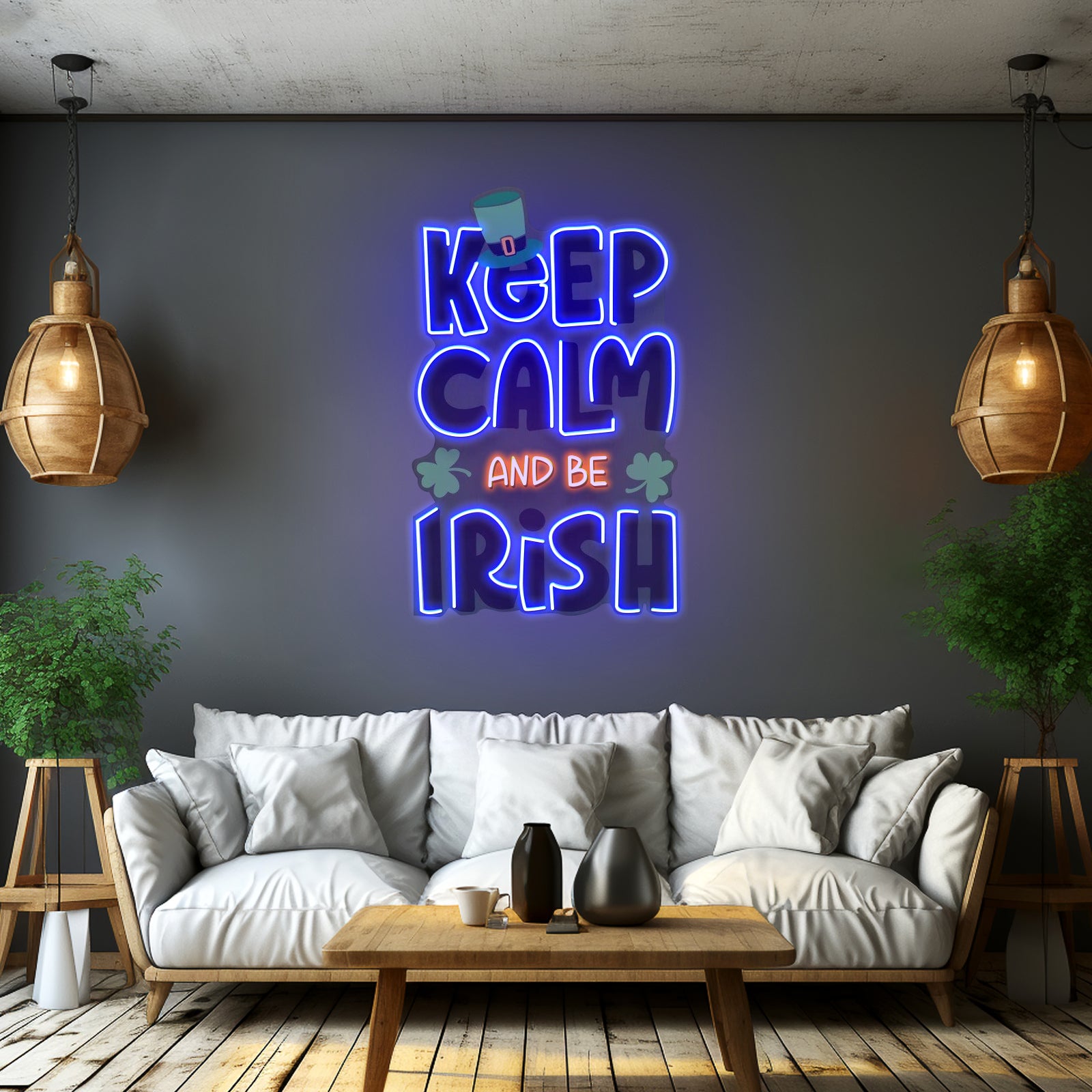 Keep Going Tiger Artwork Led Neon