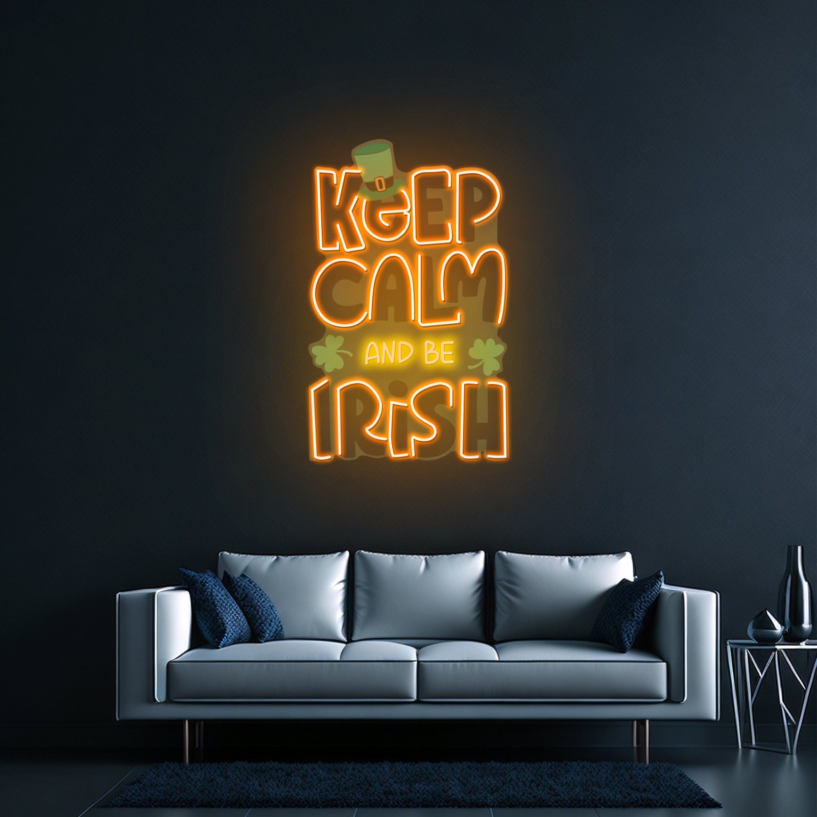 Keep Going Tiger Artwork Led Neon