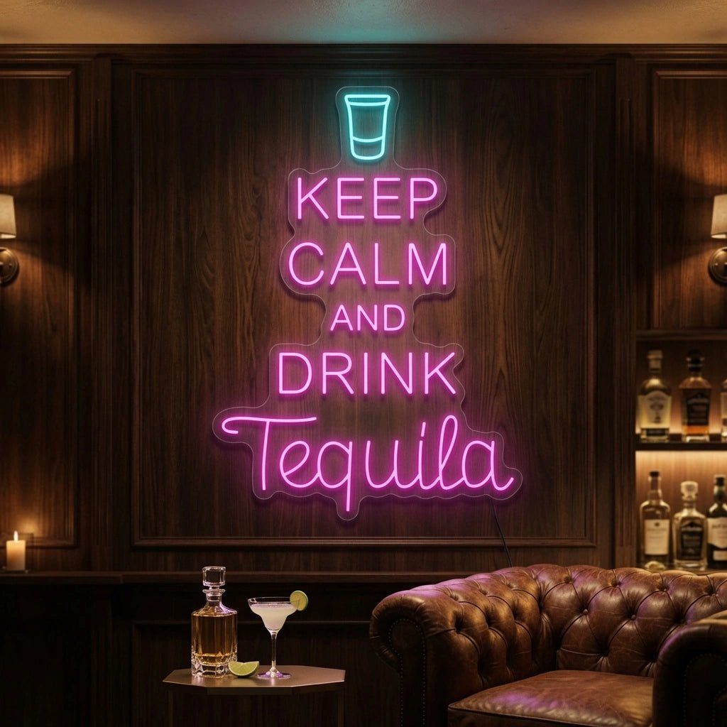 Keep Calm And Drink Tequila LED Neon Sign - Shineneon