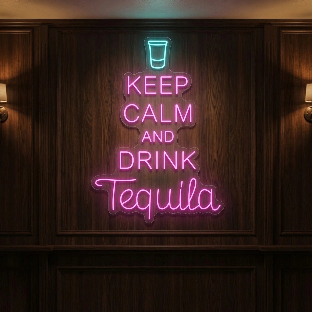 Keep Calm And Drink Tequila LED Neon Sign - Shineneon