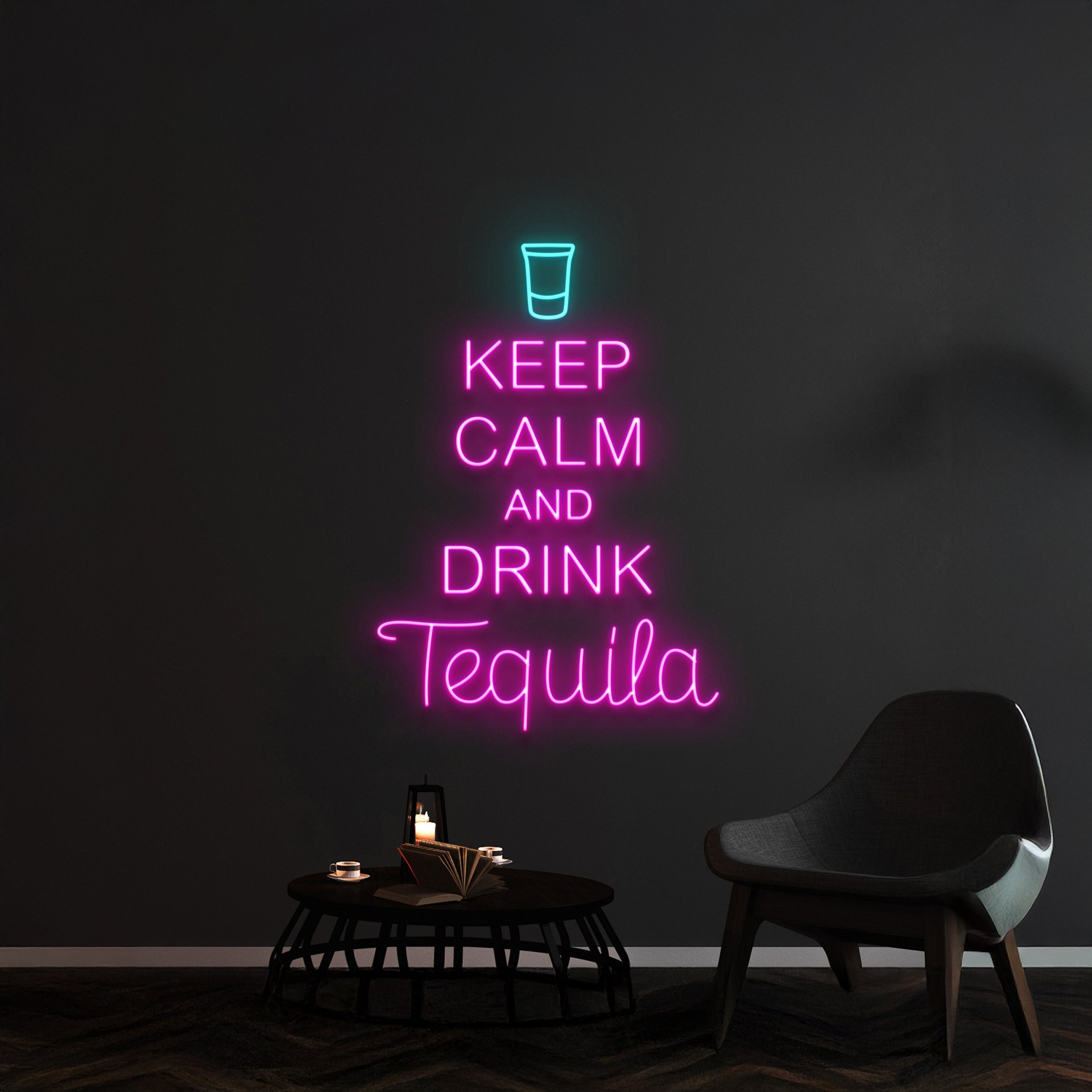 Keep Calm And Drink Tequila Neon Sign | Shineneon