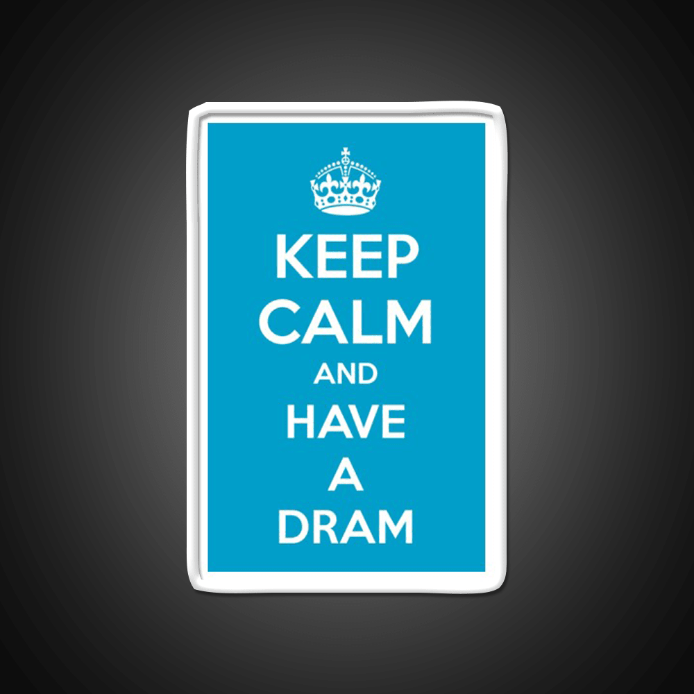 Keep Calm And Have A Dram Whiskey Drink Bar Led Neon Sign Rgb Color - Shineneon