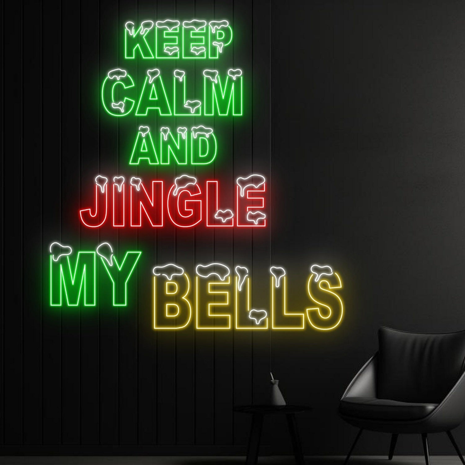 Keep Calm And Jingle My Bells Led Neon Sign Christmas Decor | Shineneon