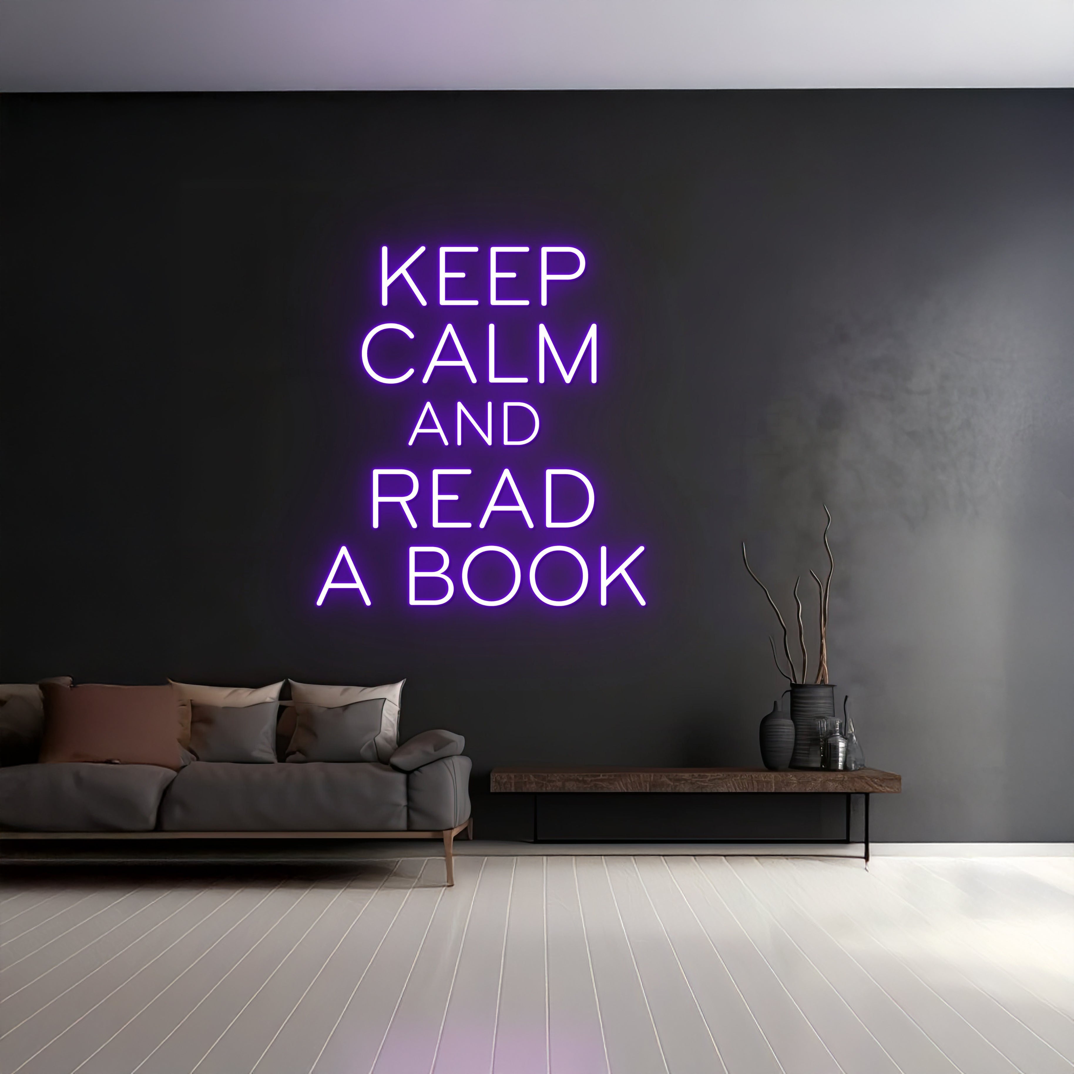 Keep Calm And Read A Book Neon Sign | Shineneon