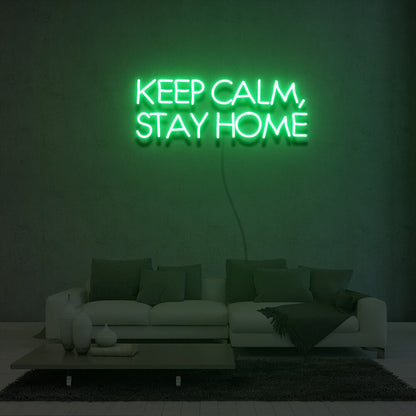 Keep Calm Stay Home Led Neon Sign Light For Home Party | Shineneon