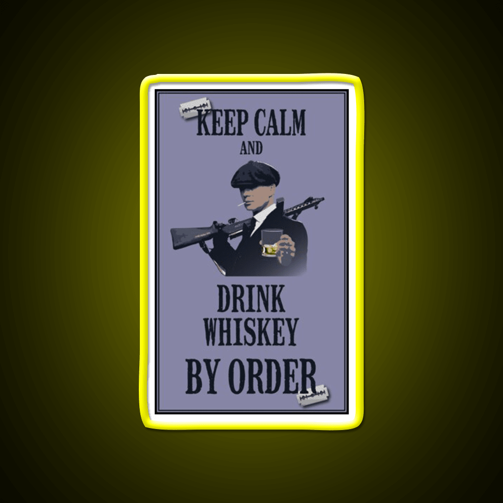 Keep Calm Whiskey Drink Bar Led Neon Sign Rgb Color - Shineneon
