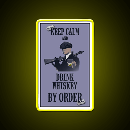 Keep Calm Whiskey Drink Bar Led Neon Sign Rgb Color - Shineneon