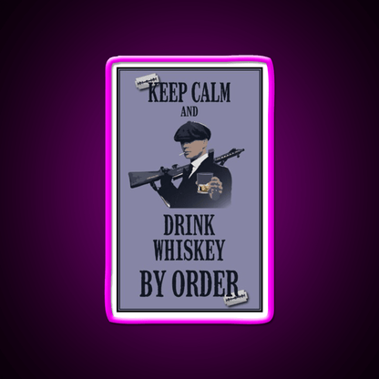 Keep Calm Whiskey Drink Bar Led Neon Sign Rgb Color - Shineneon