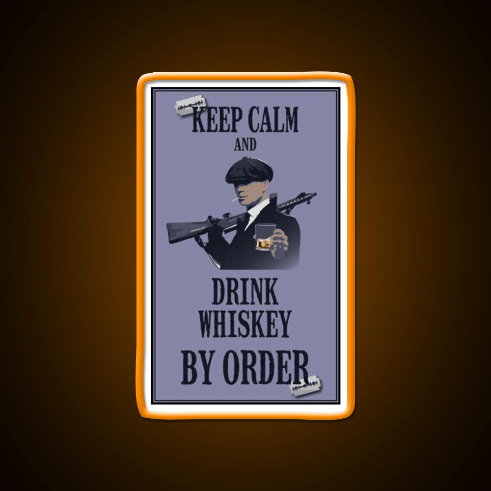 Keep Calm Whiskey Drink Bar Led Neon Sign Rgb Color - Shineneon