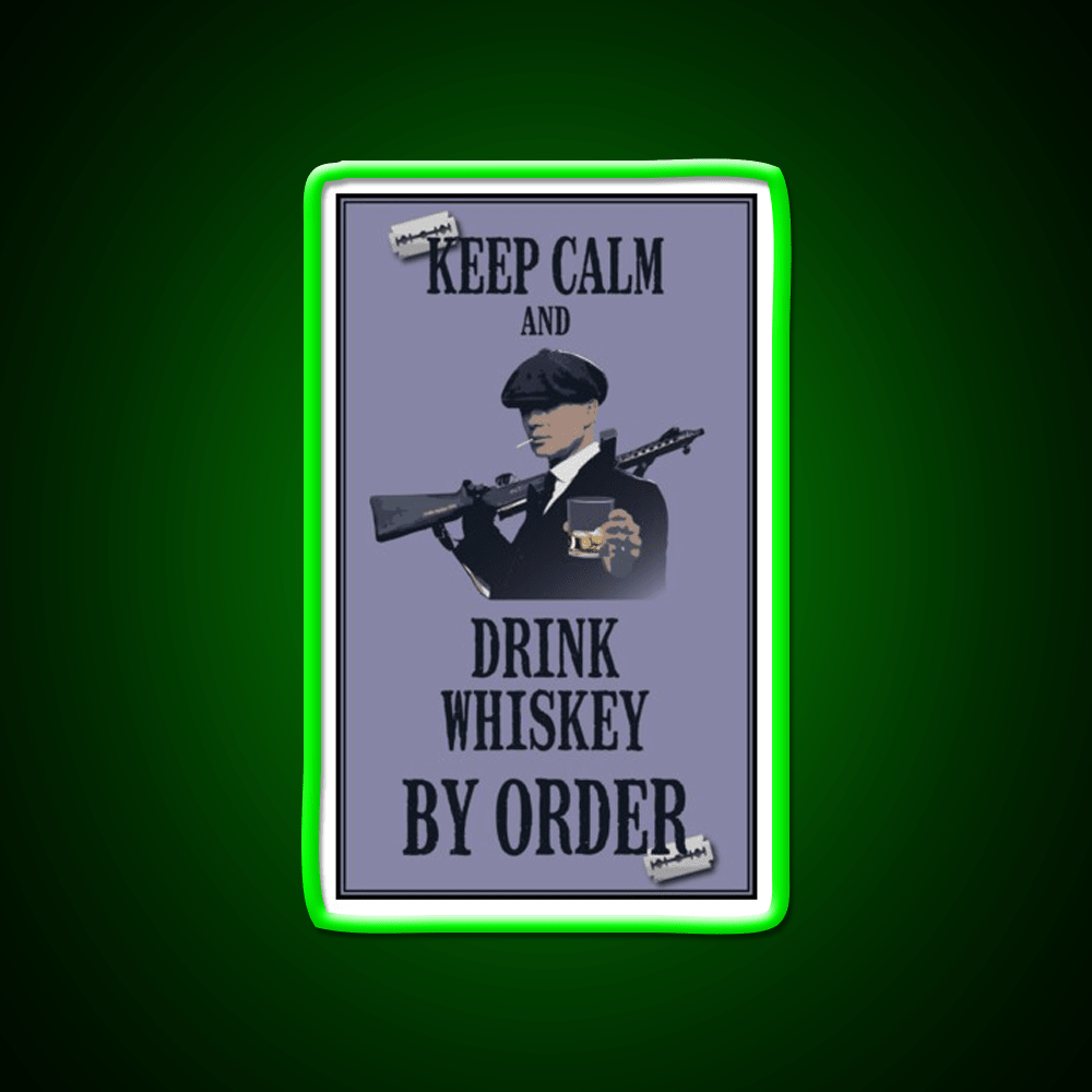 Keep Calm Whiskey Drink Bar Led Neon Sign Rgb Color - Shineneon