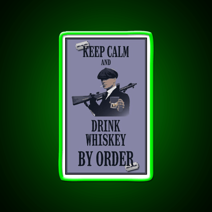 Keep Calm Whiskey Drink Bar Led Neon Sign Rgb Color - Shineneon