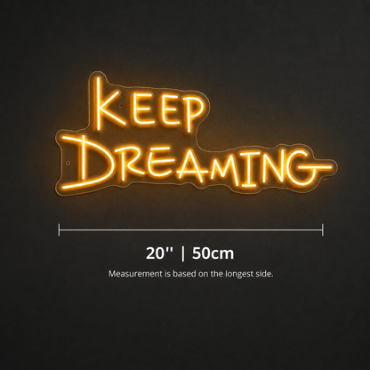 Keep Dreaming Room Decor LED Neon Sign - Shineneon