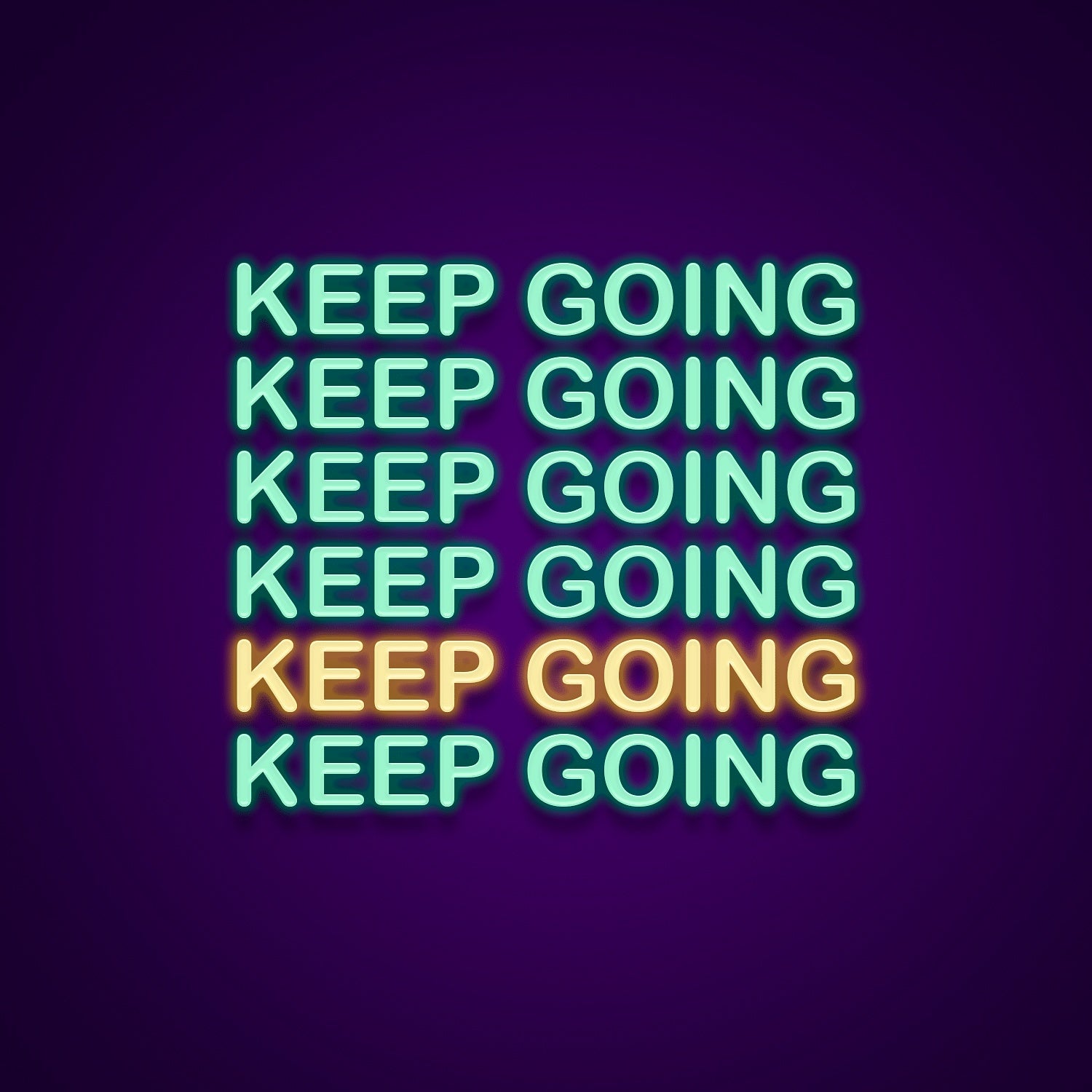 Keep Going Led Neon Signs Wall Art | Shineneon
