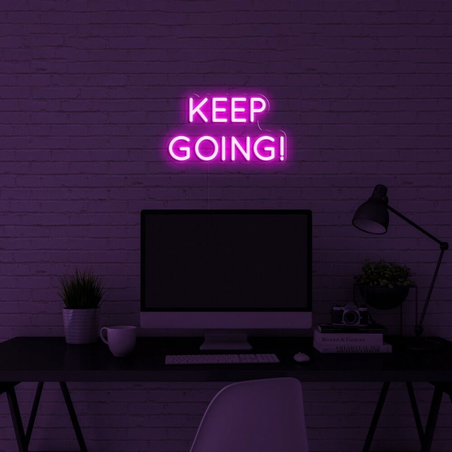 Keep Going Neon Sign For Motivational And Inspirational Spaces | Shineneon