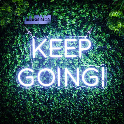Keep Going Neon Sign For Motivational And Inspirational Spaces | Shineneon