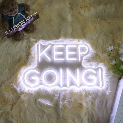 Keep Going Neon Sign For Motivational And Inspirational Spaces | Shineneon
