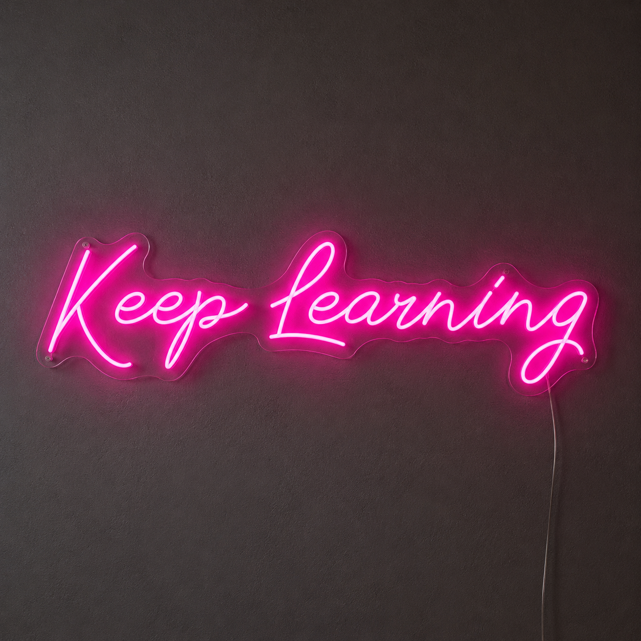 Keep Learning Wall Decor LED Neon Sign - 02 High-Converting Product Image