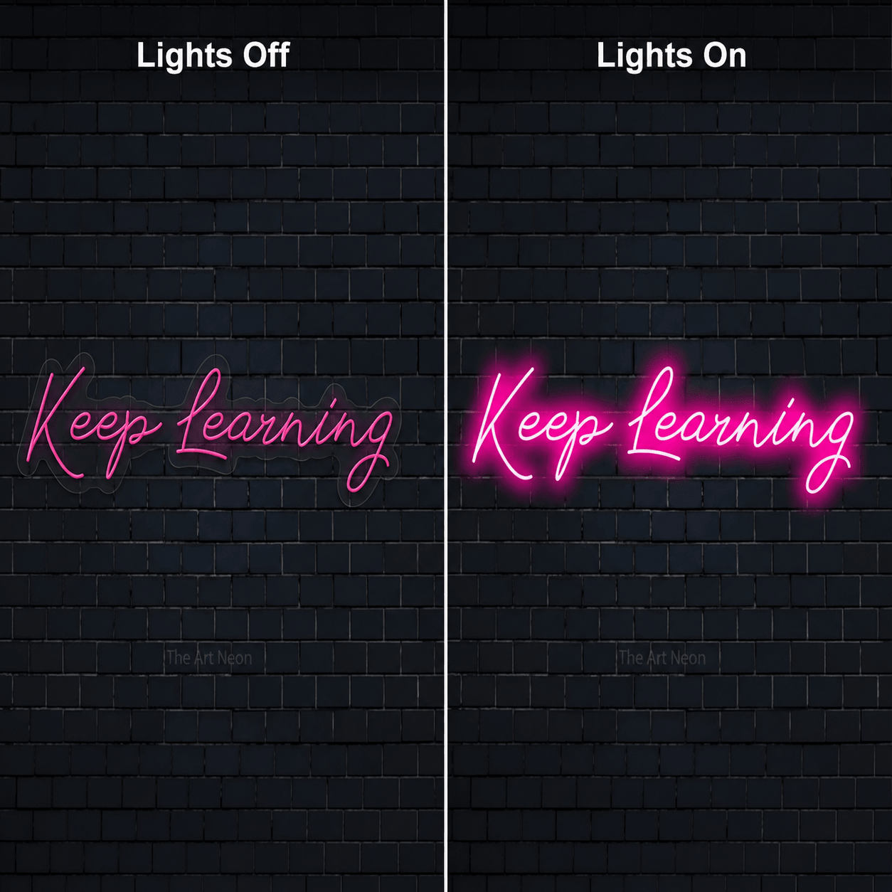 Keep Learning Wall Decor LED Neon Sign - Shineneon