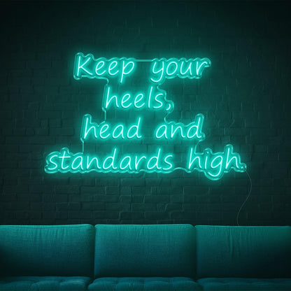 Keep Your Heels Warm Yellow Led Neon Sign For Home Studio Cafe | Shineneon