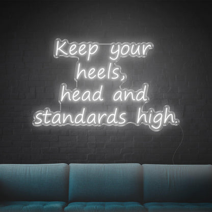 Keep Your Heels Warm Yellow Led Neon Sign For Home Studio Cafe | Shineneon