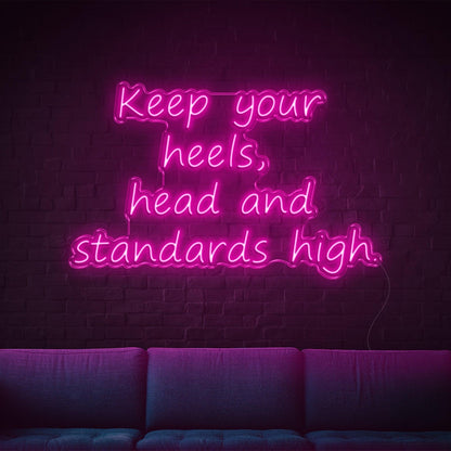 Keep Your Heels Warm Yellow Led Neon Sign For Home Studio Cafe | Shineneon