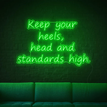 Keep Your Heels Warm Yellow Led Neon Sign For Home Studio Cafe | Shineneon