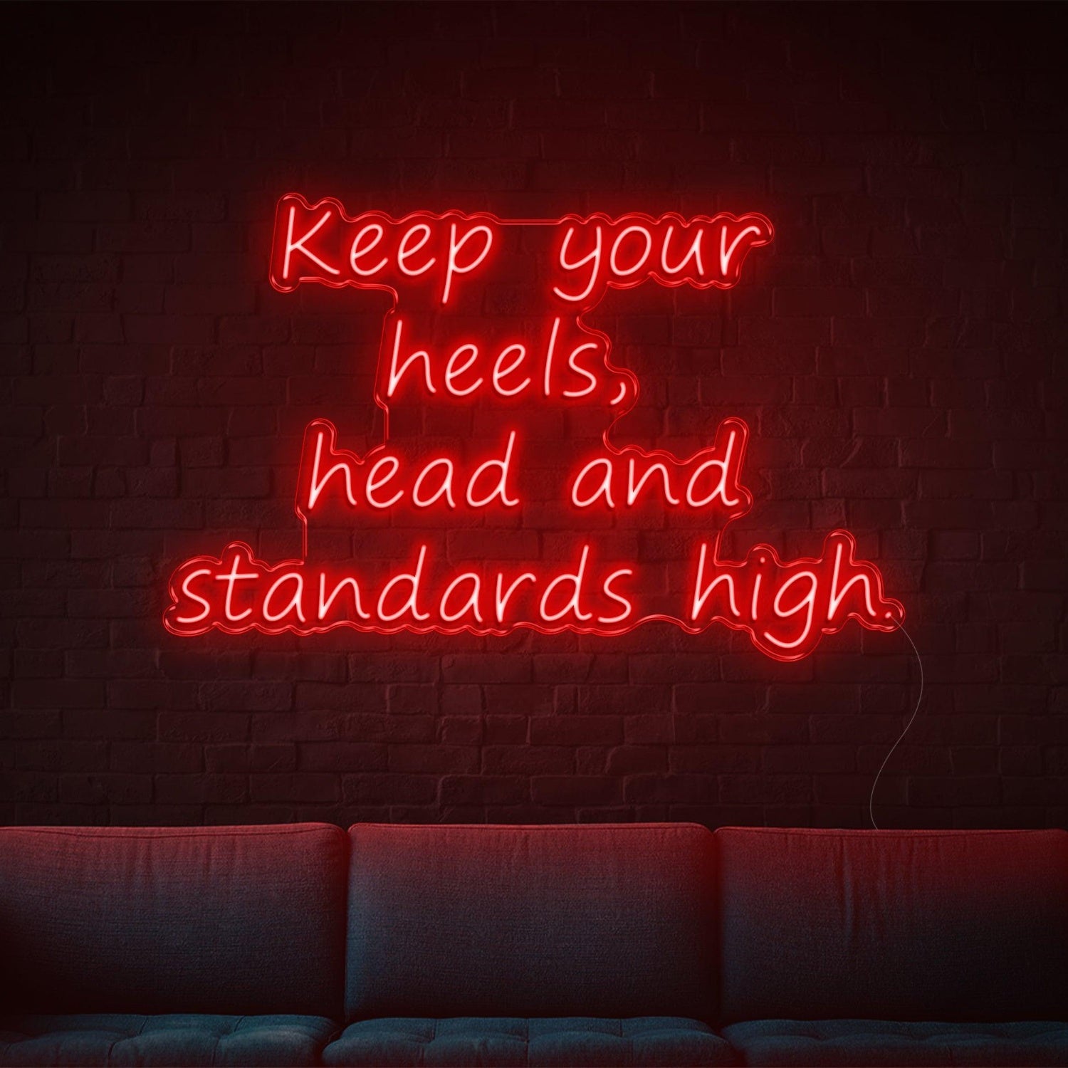 Keep Your Heels Warm Yellow Led Neon Sign For Home Studio Cafe | Shineneon