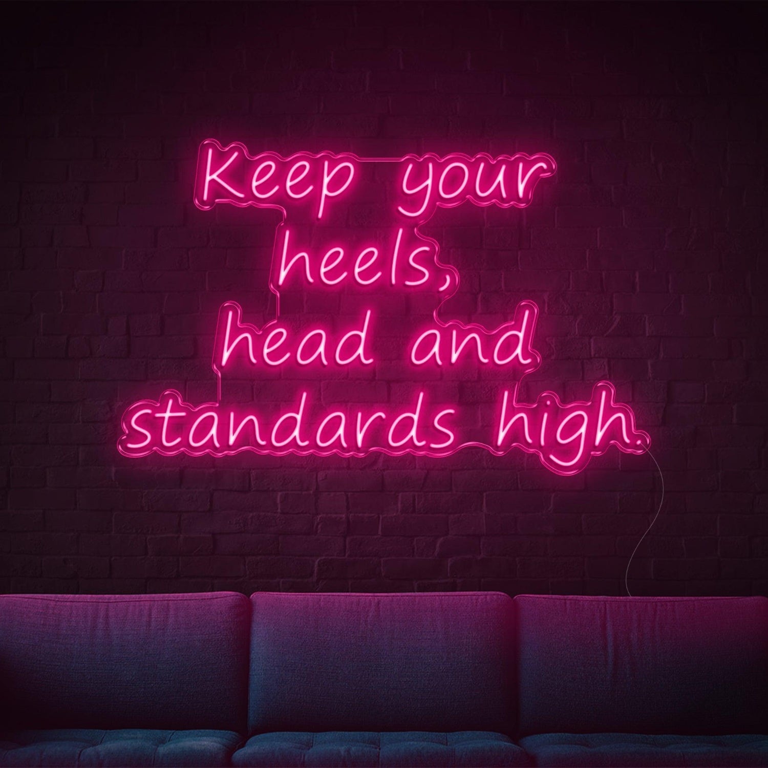 Keep Your Heels Warm Yellow Led Neon Sign For Home Studio Cafe | Shineneon