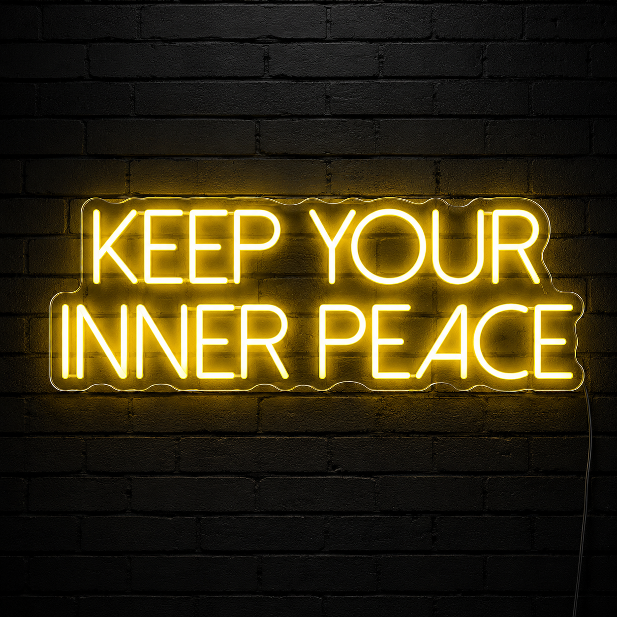 Keep Your Inner Peace Wall Decor LED Neon Sign - 02 High-Converting Product Image