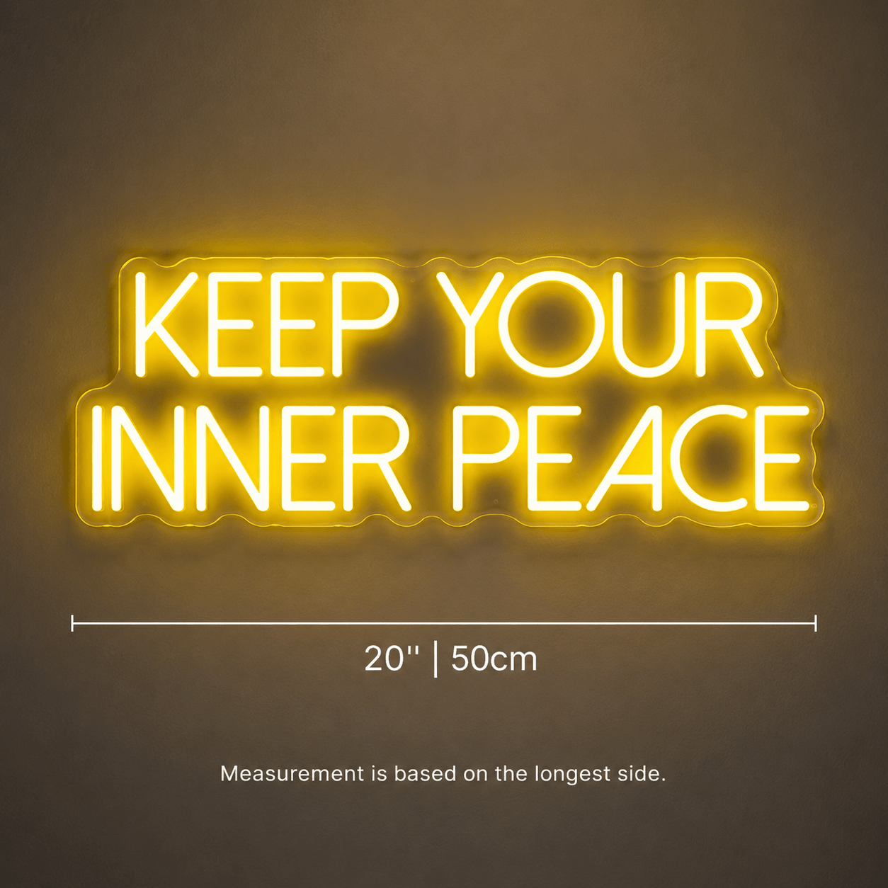 Keep Your Inner Peace Wall Decor LED Neon Sign - Shineneon