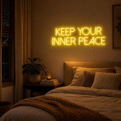 Keep Your Inner Peace Wall Decor LED Neon Sign - Shineneon