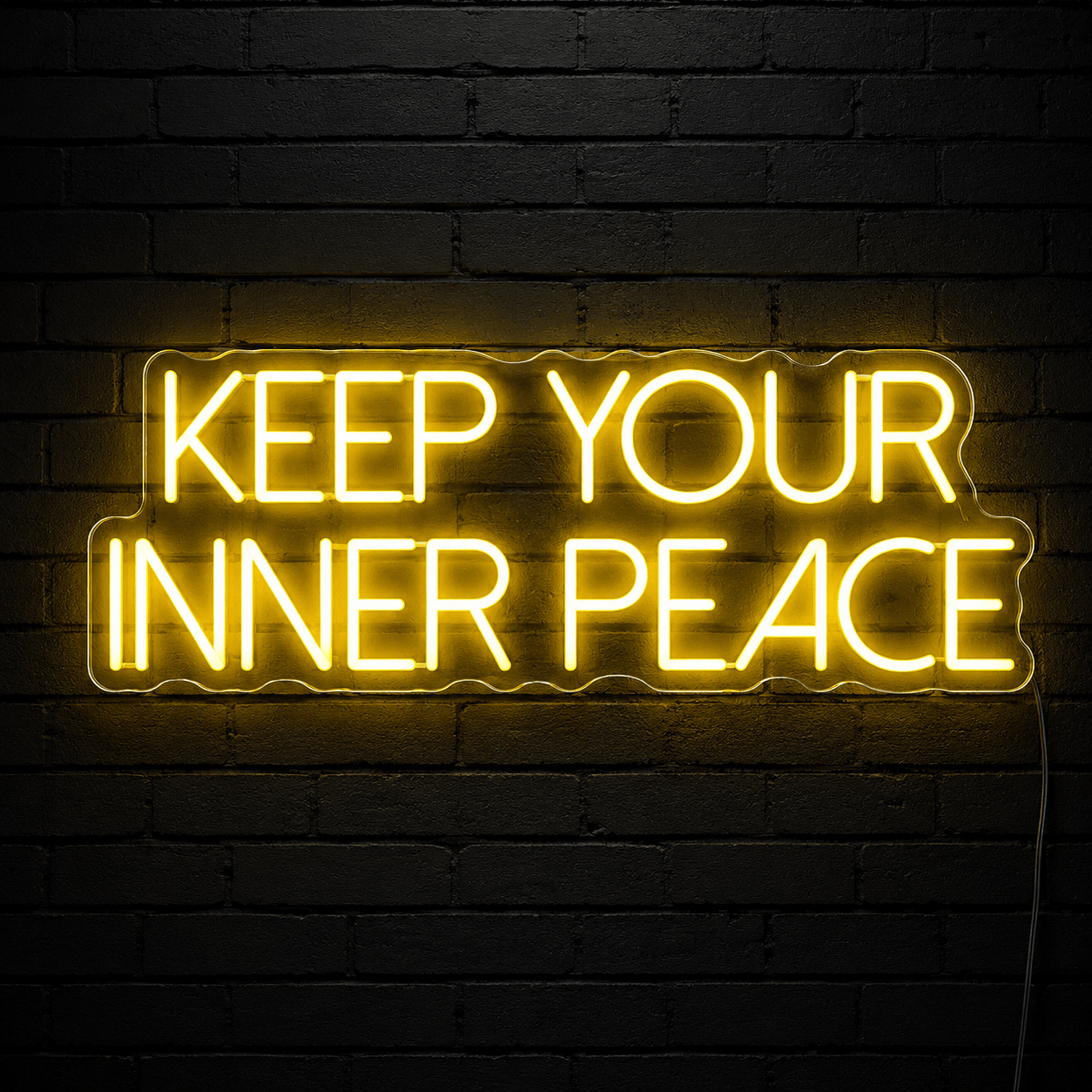 Keep Your Inner Peace Wall Decor LED Neon Sign - Shineneon