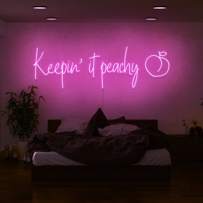 Keepin It Peachy Led Neon Sign | Shineneon