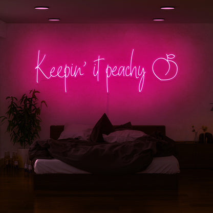 Keepin It Peachy Led Neon Sign | Shineneon