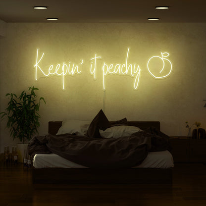 Keepin It Peachy Led Neon Sign | Shineneon